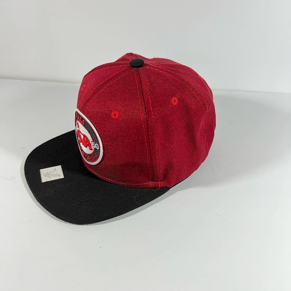 Joy Cap California Republic Bear Flag Red & Black snap back - Picture 6 of 7